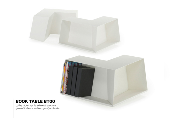 Coffee Table Magazine Rack BT01 - Design Luca Casini